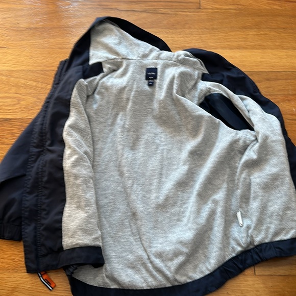 Baby Gap navy spring jacket with gray lining size 4t - Picture 4 of 5